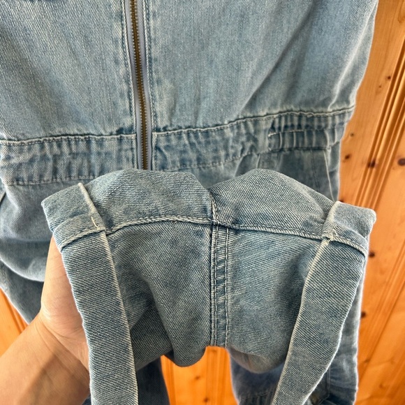 Molly Bracken Zip Front Denim Romper Playsuit - Picture 4 of 6